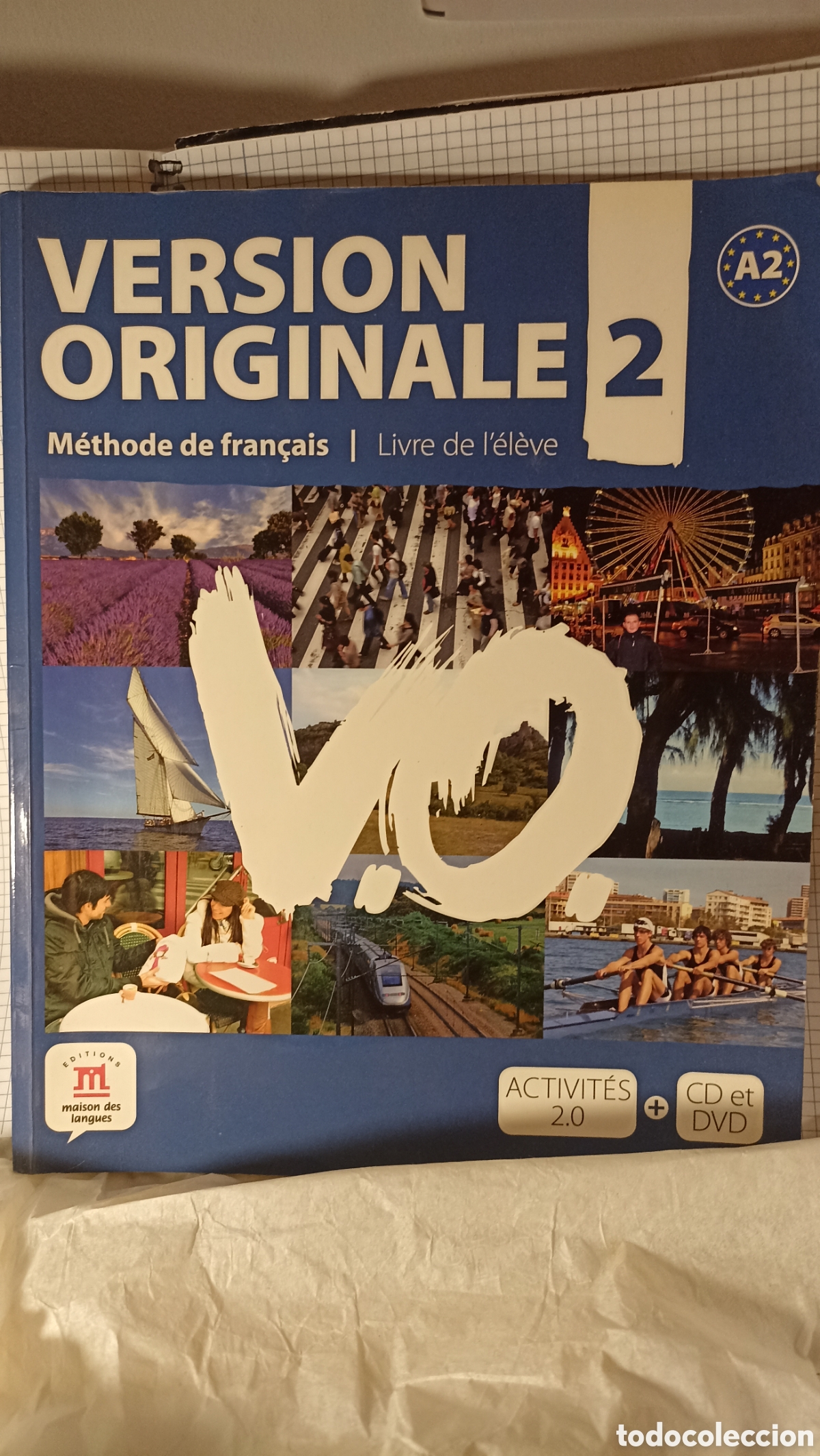 Libros: Version Originale 2, m&eacute;todo de franc&eacute;s nivel A2 para adolescentes y adultos.Incluye un CD