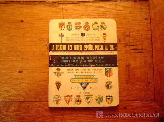 Coleccionismo deportivo: Anuario DINAMICO , A&Ntilde;O 1972-73 - Foto 1