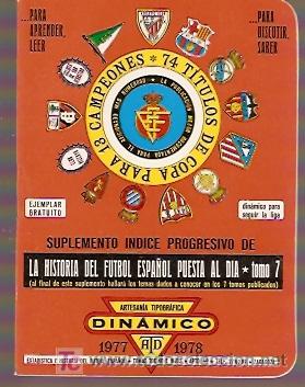 Coleccionismo deportivo: DINAMICO ANUARIO 1977-1978  CON SUPLEMENTO - Foto 2
