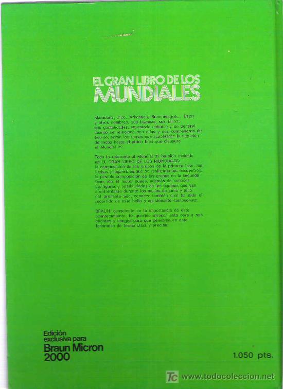 Coleccionismo deportivo: el gran libro de los mundiales **** ketres editora 1982 - Foto 2