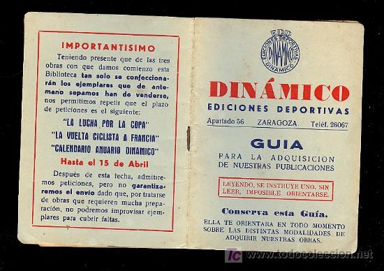 Coleccionismo deportivo: DINAMICO. EDICIONES DEPORTIVAS. GUIA PARA LAS ADQUISIONES. - Foto 1