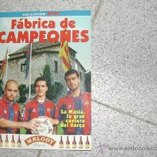 Coleccionismo deportivo: LA MASIA FABRICA DE CAMPEONES FUTBOL CLUB BARCELONA CON FOTOGRAFIAS SIN LEER. Lote 27107255