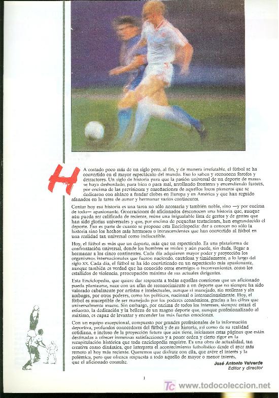 Coleccionismo deportivo: ENCICLOPEDIA UNIVERSAL DEL FUTBOL. - Foto 1