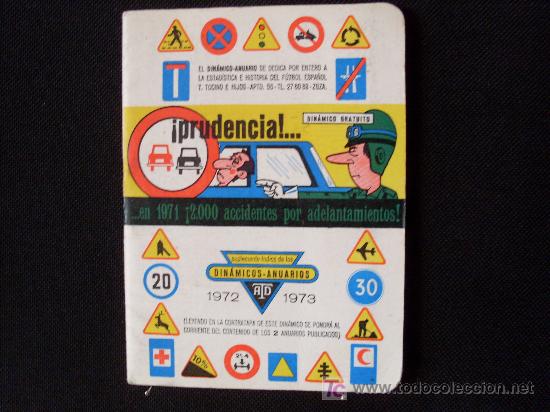 Coleccionismo deportivo: anuariao dinamico a&ntilde;o 1972--1973 - Foto 1