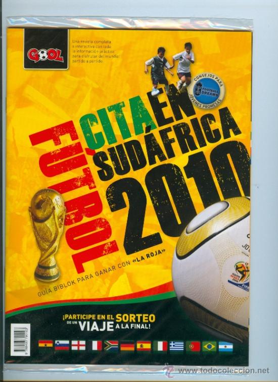 Coleccionismo deportivo: GOOL - CITA EN SUDAFRICA 2010 - GUIA BIBLOCK PARA GANAR CON * LA ROJA *