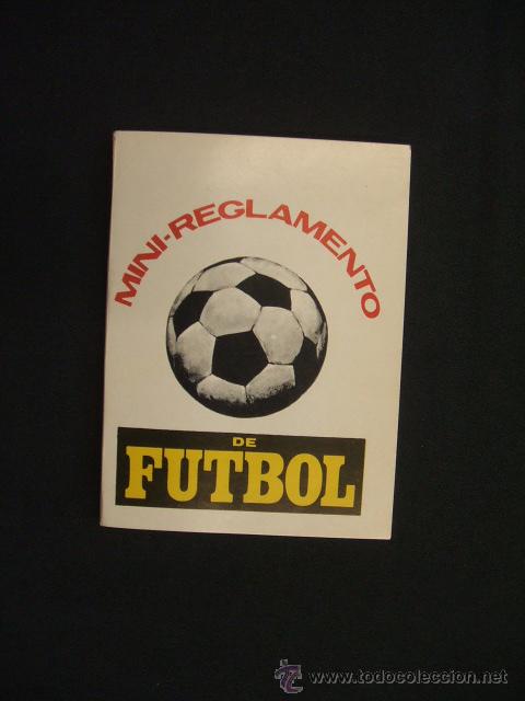 Coleccionismo deportivo: MINI-REGLAMENTO DE FUTBOL - 1973 - EDICIONES VERTICE - - Foto 1