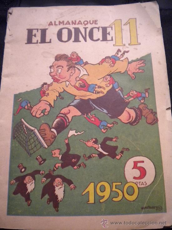 Coleccionismo deportivo: Almanaque el once11 1950. - Foto 1