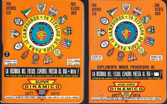 Coleccionismo deportivo: ANUARIO DINAMICO 1977-1978 CON SUPLEMENTO - Foto 1