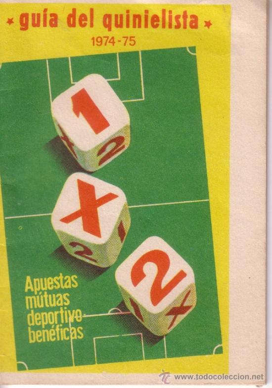 Coleccionismo deportivo: GUIA DEL QUINIELISTA DE 1974/75 - Foto 1