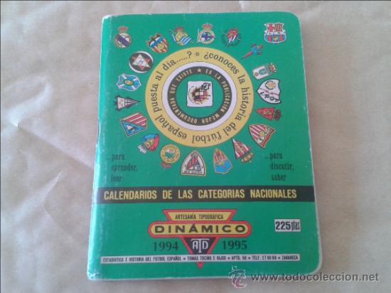Collezionismo sportivo: CALENDARIO SUPER DINAMICO A&Ntilde;O 1994/1995