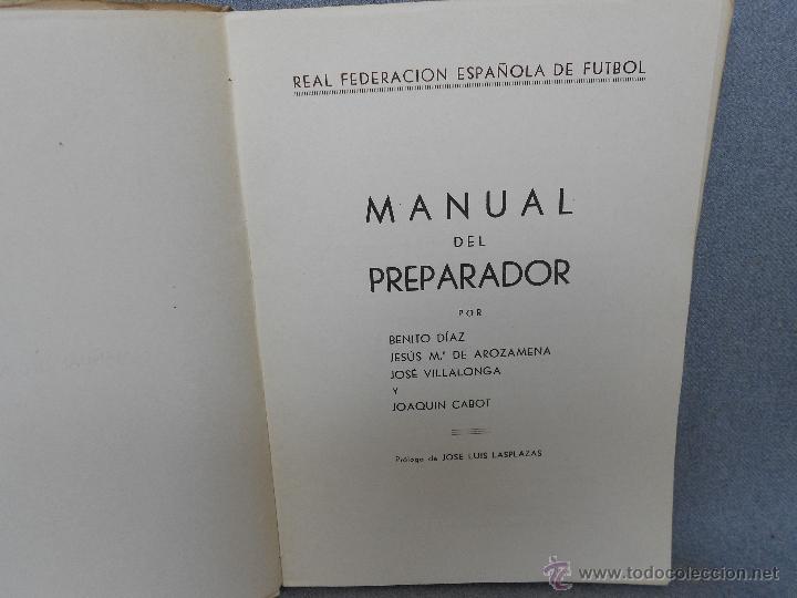 Coleccionismo deportivo: MANUAL DEL PREPARADOR - Foto 2