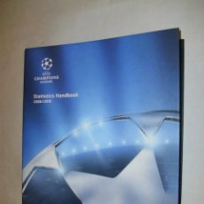 Coleccionismo deportivo: LIBRO ARCHIVADOR - CHAMPIONS LEAGUE 2008 2009 STATISTICS HANDBOOK - EDITED UEFA FOR CLUBS