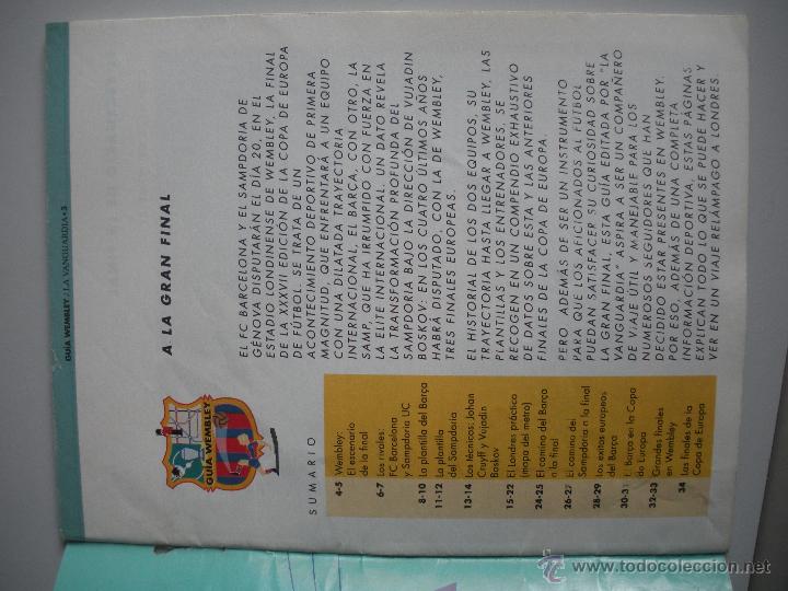 Coleccionismo deportivo: MINI LIBRO DE LA GUIA WEMBLY POR TISA DEL A&Ntilde;O 1992 - Foto 2