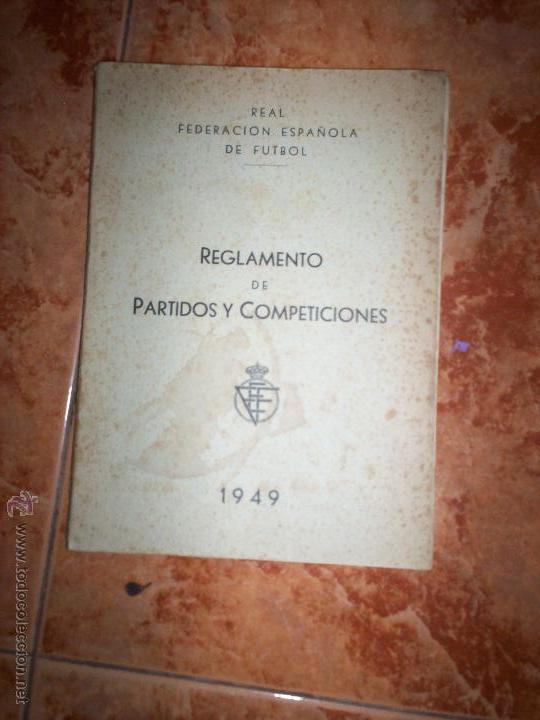 Coleccionismo deportivo: Reglamento de partidos y competiciones - Foto 1