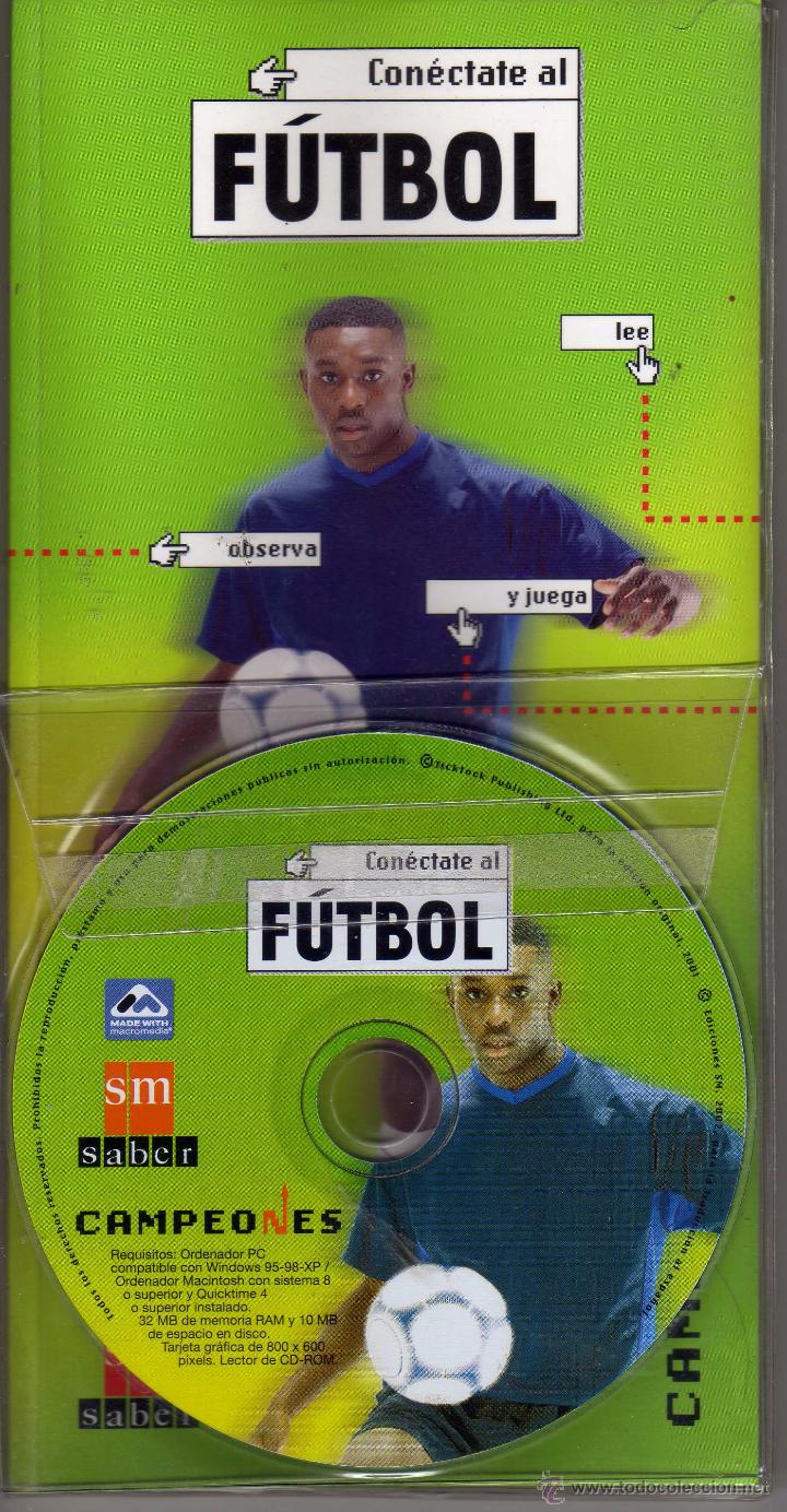 Coleccionismo deportivo: Libro  + Dvd Conectate al futbol. Ed. S.M. Saber - Foto 1
