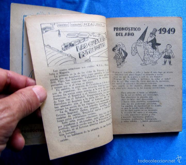 Coleccionismo deportivo: ALMANAQUE DE BOLSILLO 1949, EL ONCE. - Foto 3