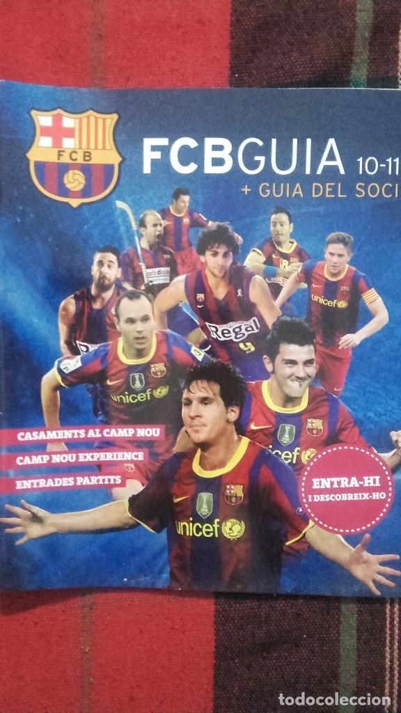 Coleccionismo deportivo: Bar&ccedil;a Barcelona Gu&iacute;a del soci 10-11 - Foto 1