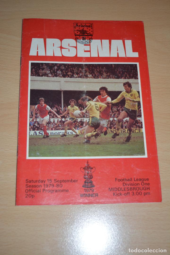 Coleccionismo deportivo: OFFICIAL PROGRAMME SEASON 1979-80 DIVISION ONE ARSENAL-MIDDLESBROUGH - Foto 1
