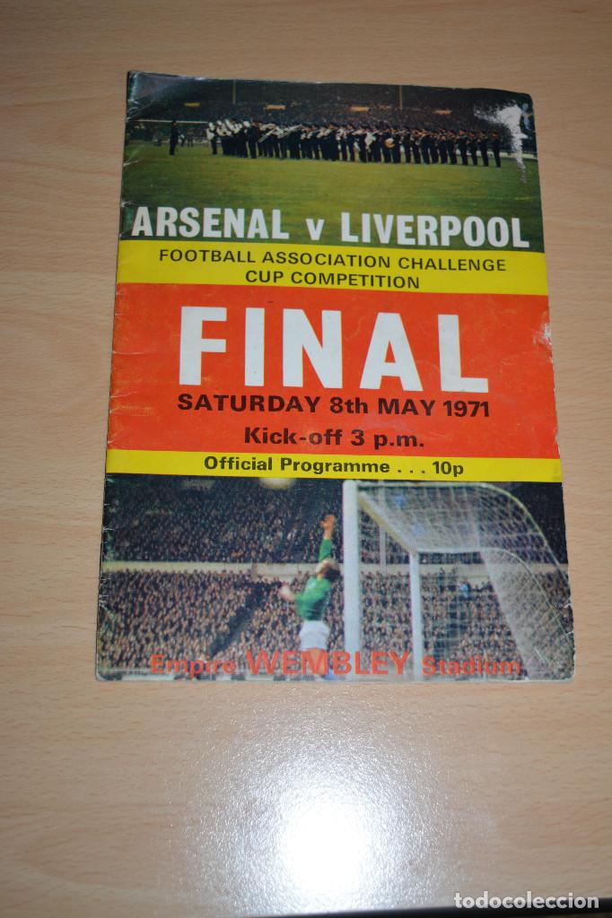 Coleccionismo deportivo: OFFICIAL PROGRAMMECUP FINAL 8th May 1971 ARSENAL.LIVERPOOL - Foto 1
