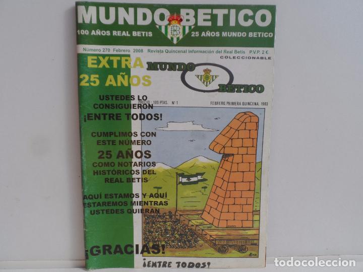 Coleccionismo deportivo: MUNDO BETICO N&ordm; 270 - Foto 1