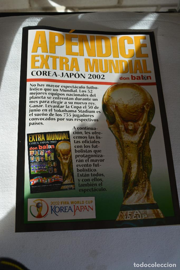 Coleccionismo deportivo: DON BALON APENDICE EXTRA MUNDIAL  20O02 - Foto 1