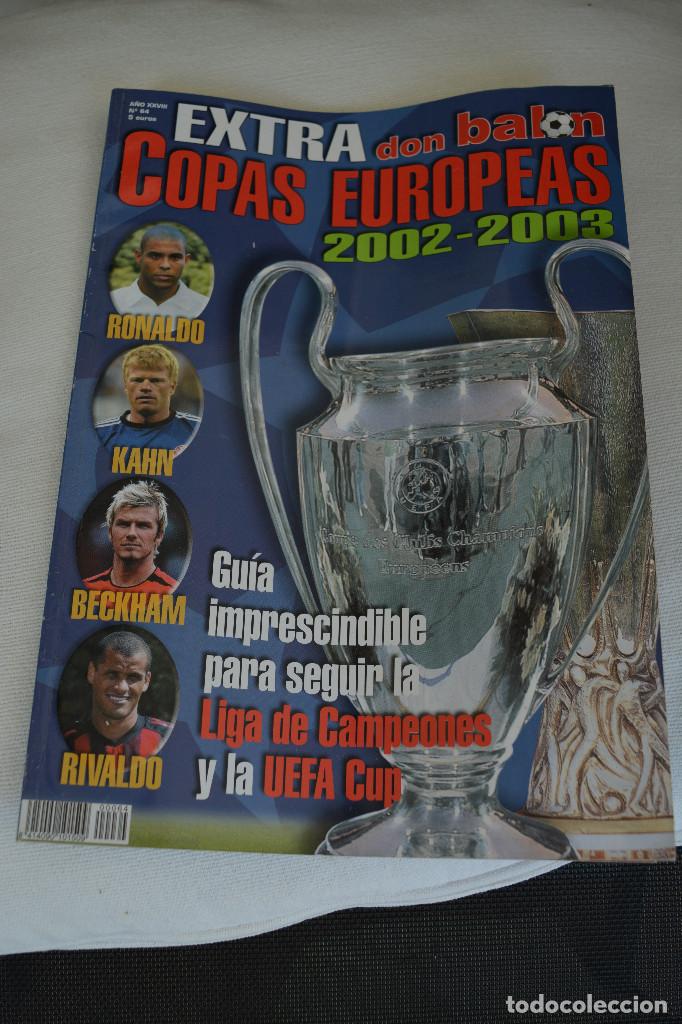 Coleccionismo deportivo: DON BALON EXTRA COPAS DE EUROPA 2002-03 - Foto 1