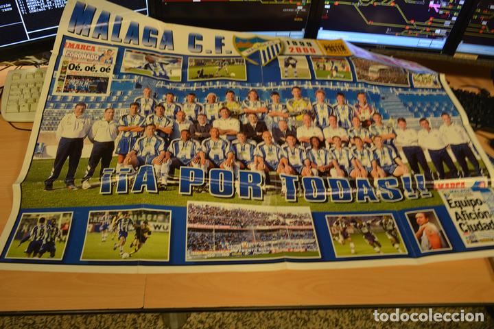 Coleccionismo deportivo: POSTER DEL MALAGA CF 1999-2000.MEDIDAS 98X67 CMS - Foto 1