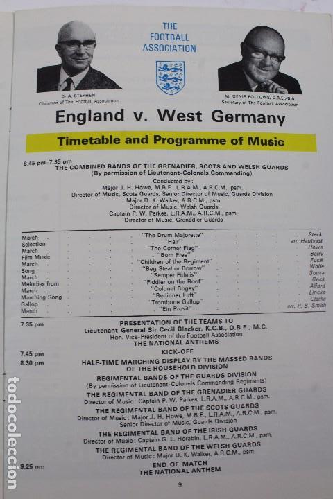 Coleccionismo deportivo: PO-23.ENGLAND - WEST GERMANY. 19.04.1972, OFFICIAL PROGRAMME EUROPEAN FOOTBALL CHAMPIONSHIP. - Foto 5 - 141572110