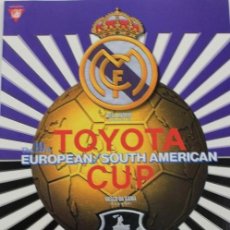 Coleccionismo deportivo: PO-28.PROGRAMA OFICIAL FINAL TOYOTA CUP, 1 DICIEMBRE 1998 REAL MADRID 2-1 VASCO DA GAMA. EN JAPONÉS. Lote 141575042