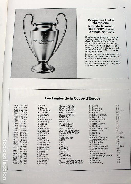 Coleccionismo deportivo: PO-27.PROGRAMA OFICIAL FINAL COPA DE EUROPA DE CLUBS 27 DE MAYO 1981. REAL MADRID . LIVERPOOL F.C. - Foto 7 - 141576114