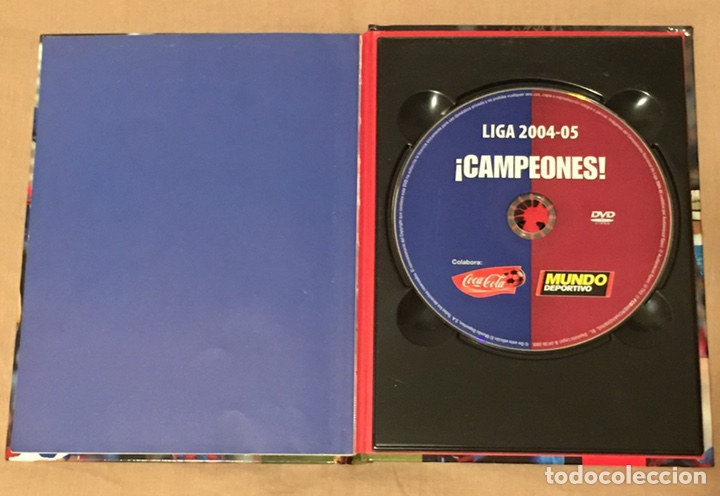 Coleccionismo deportivo: Libro CD Bar&ccedil;a Campe&oacute;n liga 2004-5 - Foto 2