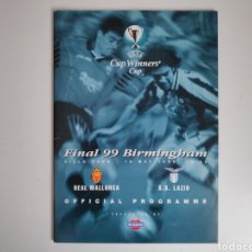 Coleccionismo deportivo: LIBRO FUTBOL. REAL MALLORCA. PROGRAMA OFICIAL FINAL RECOPA EUROPA 1999. R.MALLORCA-SS.LAZIO. Lote 168138816