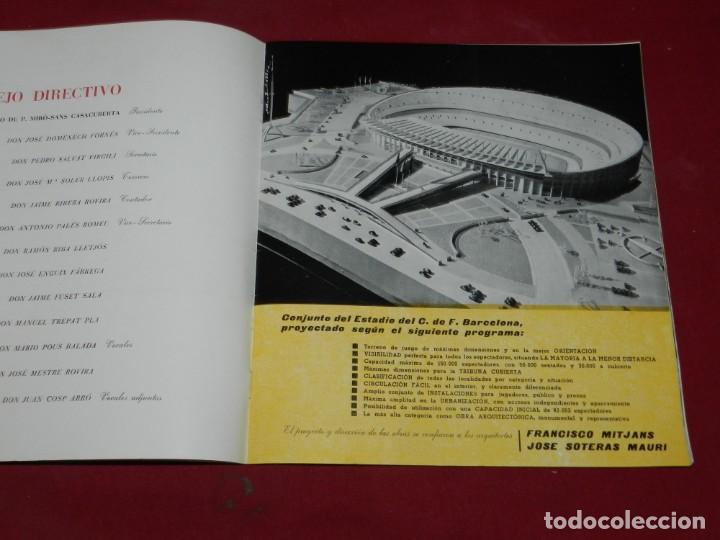 Coleccionismo deportivo: CF BARCELONA - INAUGURACION ESTADIO 1957, PROGRAMA, ILUSTRADO - Foto 2