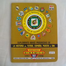 Collezionismo sportivo: SUPLEMENTO INDICE PROGRESIVO DE LA HISTORIA FÚTBOL TEMPORADA 1997-1998. DINÁMICO