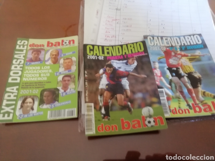 Coleccionismo deportivo: Don balon. Extra Dorsales y calendarios 2001 2002 - Foto 1