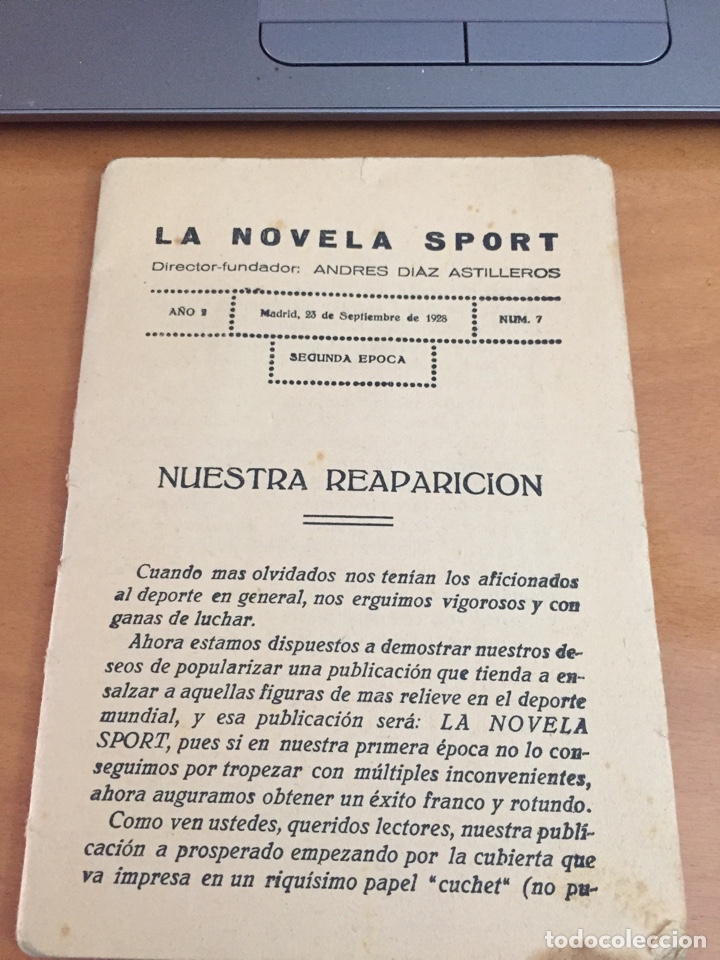Coleccionismo deportivo: La novela Spot a&ntilde;o 1928 - Foto 1