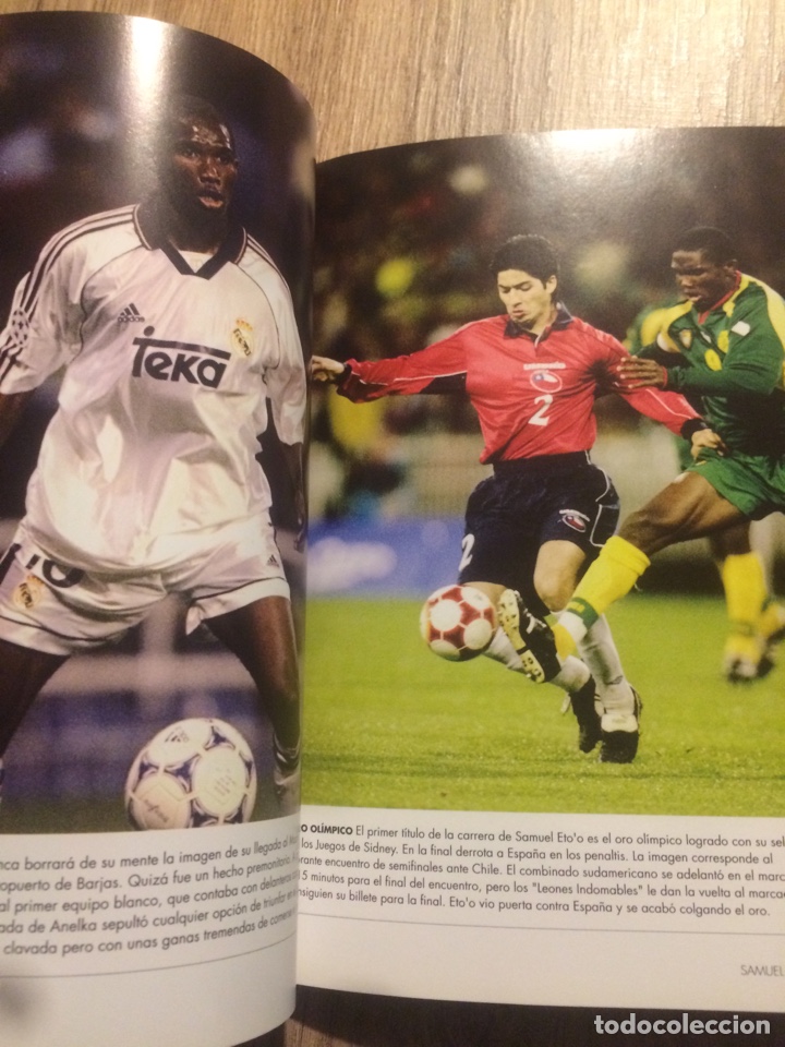 Coleccionismo deportivo: ETO&rsquo;O - GENIOS DEL BAL&Oacute;N- MARCA - Foto 3