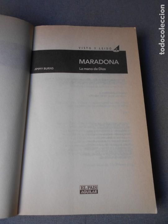 Coleccionismo deportivo: MARADONA, LA MANO DE DIOS. - Foto 3