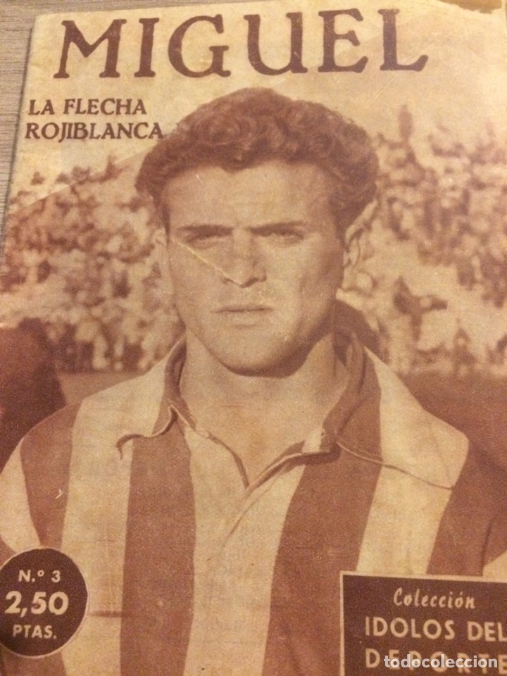 Coleccionismo deportivo: MIGUEL - &Iacute;DOLOS DEL DEPORTE (n.3)- - Foto 1