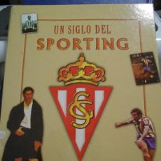 Coleccionismo deportivo: UN SIGLO DEL SPORTING. AUTOR: MANUEL SARMIENTO BIRBA. LA NUEVA ESPAÑA, 2000. TAPA DURA. FOTOGRAFIAS.. Lote 207335373