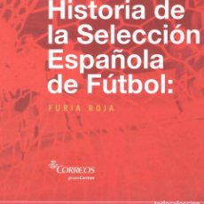Coleccionismo deportivo: ESPECTACULAR LIBRO DE CORREOS CON HISTORIA DE LA SELECCION ESPAÑOLA DE FUTBOL 172 PAGINAS. Lote 220975537