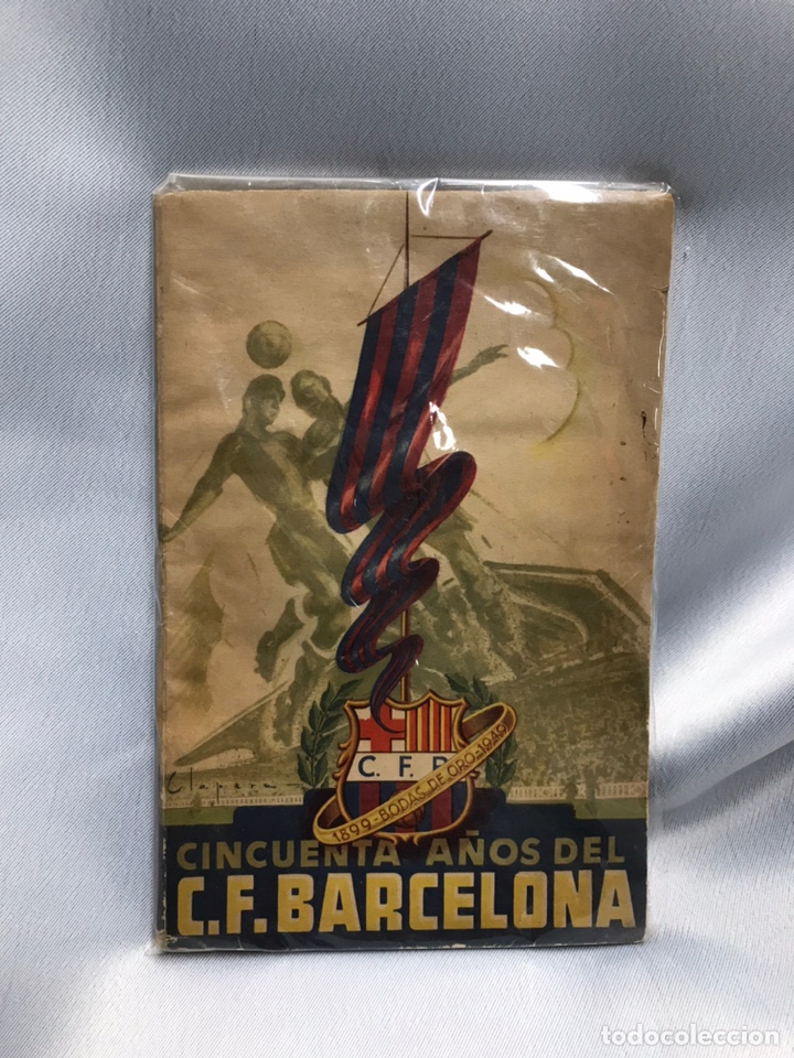 Coleccionismo deportivo: libro bodas oro fc barcelona match worn - Foto 1