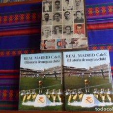 Coleccionismo deportivo: CON GRAN DOSSIER DE REGALO, REAL MADRID C. F. HISTORIA DE UN GRAN CLUB COMPLETA VOL. 1 Y 2.. Lote 241263950