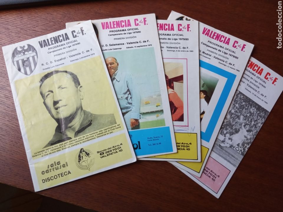 Coleccionismo deportivo: Programas de partidos Valencia CF temporada 79-80 - Foto 1