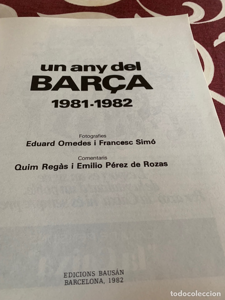 Coleccionismo deportivo: Un any del bar&ccedil;a 1981/82. Ediciones Bausans. Barcelona 1982 - Foto 5