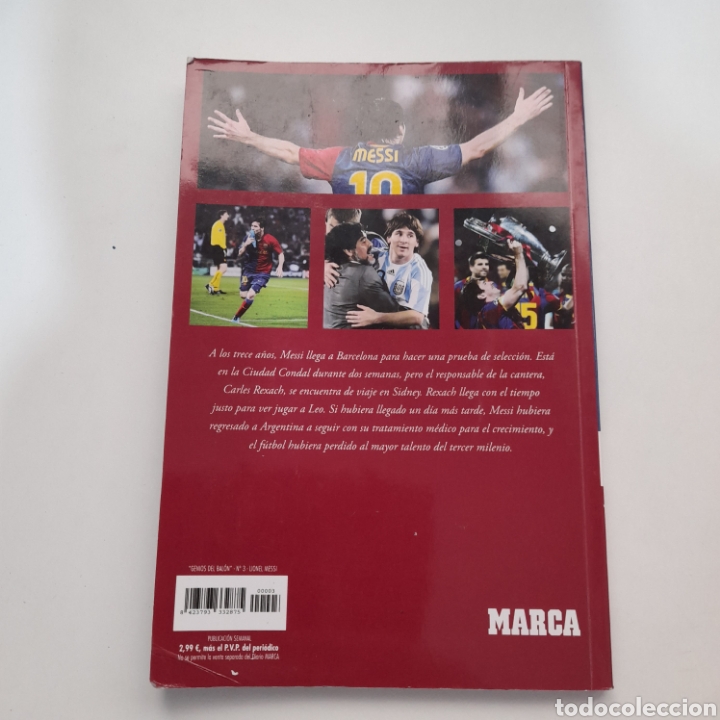 Coleccionismo deportivo: LIBRO COLECCION GENIOS DEL BALON, MESSI, AL DETALLE. - Foto 6