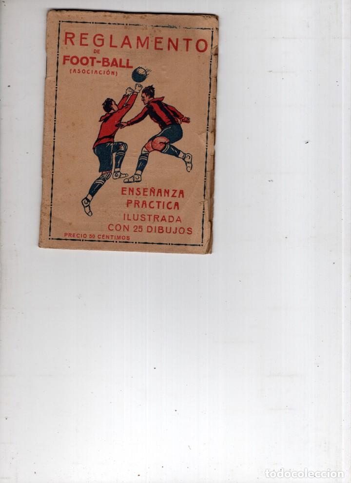Coleccionismo deportivo: Reglamento de Foot-Ball. Ense&ntilde;anza Pr&aacute;ctica - Foto 1