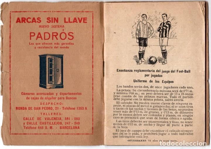 Coleccionismo deportivo: Reglamento de Foot-Ball. Ense&ntilde;anza Pr&aacute;ctica - Foto 3