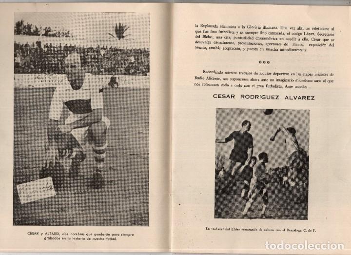 Coleccionismo deportivo: Elche C. F.. Cesar - Foto 2