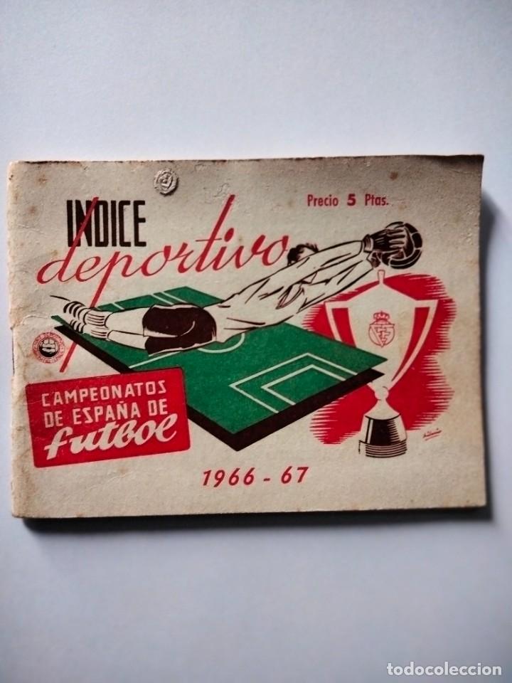 Coleccionismo deportivo: INDICE DEPORTIVO 1966-67 - Foto 1